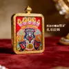 Amuletos Nepaleses Thangka Pintados à Mão de Grão Grosso Caixa Gahu Pintura Zaki Lam Colar Pingente de Buda