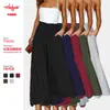2026 Más Vendido de Amazon Pantalón Falda Casual Ancho de Pierna Suelto con Cordón de Cintura Alta Europeo y Americano En Stock Venta al por Mayor