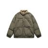 AYWTER Marca de Moda Estilo Americano Senso de Design Gola Vertical Casaco Pão Casaco de Inverno Solto para Casais Homens e Mulheres Acolchoado de Algodão MY105