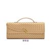 Bolso Bandolera Tejido de Nicho Explosivo Transfronterizo Bolso Baguette Bolso Clutch Horizontal de Moda Bolso Cruzado para Mujer Bolso Largo