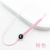 Cordón para llaves con hebilla de nudo plano, espiral, corto, tejido a mano, accesorio para llavero de teléfono, material artístico retro