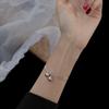 Nuevo Anillo Huanmei Campanas de Doble Capa Pulsera para Novia para Mujer Diseño Nicho ins Estilo Coreano Pulsera Simple