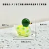 Zibo Vidrio Puro Hecho a Mano Patito Lindo Adornos de Vidrio Animales de Vidrio Adornos de Escritorio Estudio Regalos