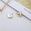 Colgante de Aleación Redondo de Moneda Serie Estrella Ojo de Amor Material para Joyería DIY Hecha a Mano Aretes Collar Pulsera