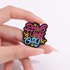 Broche de Estilo Europeo y Americano con Letras Divertidas en Inglés y Frase Corta para Ropa, Mochila, Personalizado, Versátil, Aleación, Pintura, Broche, Pin de Hebilla Pequeña
