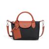 Bolso de nailon estilo dumplings para mujer, nuevo estilo, estilo francés de alta gama, práctico, con diseño de dragón, bandolera de hombro, con tapa abatible, cuadrado.