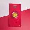 Ano do Cavalo Adesivo Dourado da Sorte para Celular Série Envelope Vermelho Adesivo Puro Ouro 999 para Celular Empresa Cultural e Criativa Lembrancinha de Festa de Ano Novo