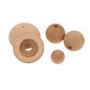 Semicírculo de Madera Maciza, Bolas de Madera de Círculo Completo, Cuentas de Madera, Madera de Loto, Cuentas Redondas de Madera, Cuentas Sueltas, Juguetes para Joyería, Accesorios de Madera para DIY, Artesanías de Madera