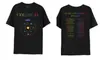 Camiseta Tour Celestial de Música 2025, Camiseta de Ropa de Merchandising de Coldplay, Dibujo de una Sola Pieza con Nuevo Diseño Transfronterizo