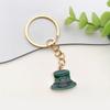 Hoja Hierba Irlandesa Accesorios de Joyería DIY Sombrero de Hierba de la Suerte Llavero Pulsera Pendientes Colgante Colgante de Buena Suerte