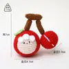 Pendente Coolomi de lã acabado feito à mão em tricô chaveiro de crochê joia bolsa de lã tecida pingente de boneca