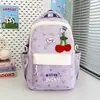 Mochila Escolar Fofa Estilo Floresta, Mochila Leve Estilo Coreano para Alunas, Grande Capacidade, Mochila Casual Versátil para Alunos do Ensino Fundamental e Médio