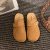 Medias zapatillas estilo Birkenstock para mujer, nuevo modelo primavera 2026, pantuflas de media punta para exteriores, sandalias de otoño, zapatos Birkenstock de suela gruesa estilo francés