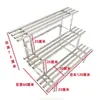 Estante de acero inoxidable para flores de balcón, de hierro, escalonado, de pie, multicapa, carnoso, para sala de estar, almacenamiento, estante decorativo para macetas de exterior