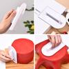 Ferramenta de Fondant Doméstica para Cozinha de Panificação com Cabo, Ferramenta de Alisar, Raspador de Superfície de Bolo DIY, Raspador de Plástico