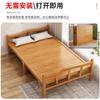 Sábanas Plegables de Bambú al por Mayor Individual Doble Hogar Madera Maciza Cama Fresca Adulto Oficina Descanso para el Almuerzo Habitación de Alquiler Simple Duro