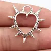 30x29mm 1.9g Pingente de Coração Gótico Prata Antiga Acessórios DIY Fabricante Atacado Mais Vendido Transfronteiriço