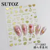 Adesivos de Nail Art Transfronteiriços Novos 2025 Série Dia dos Namorados Coração Estampa de Lábio Adesivos Adesivos Personalizados para Unhas Unha