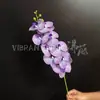 Flores Artificiales Phalaenopsis 3D de 9 Cabezas Hechas a Medida desde la Fábrica de Origen, Flores Falsas Realistas de Alta Gama para Decoración de Bodas y Arreglo de Escenas