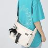Bolso de mensajero para parejas, bolso de hombro informal japonés, moderno y genial, bolso de estudiante para trabajo, bolso de mensajero de hombro de gran capacidad para mujer