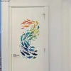 Múltiples Pegatinas de Pared Creativas de Criaturas Marinas y Peces de Colores para Decoración de Fondo de Dormitorio y Sala de Estar Pegatinas de Pared Autoadhesivas