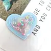 Arena Líquida Corazón Accesorios para Zapatos Infantiles Charms 3D de TPU para Zapatos Accesorios de Estrella de Cinco Puntas con Lentejuelas Accesorios para Zuecos