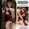Lencería Sexy Ropa de Dormir Cheongsam Vestido Bodycon Puro Deseo Qqny Tentación Ropa de Dormir Conjunto de Coqueteo Sin Quitarse para Mujeres