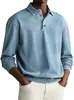 Amazon Nova Roupa Masculina Europeia e Americana Cor Sólida Casual Botão Gola Lapela Camisa Polo Top Masculino Camisa Base