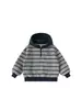 Ropa Infantil Yingsibo Sudadera con Capucha Rayada para Niños Top Infantil Otoño Pulóver de Media Cremallera Ropa para Niños