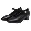 Zapatos de Cuero Suave con Suela Blanda para Primavera y Otoño, Zapatos de Madre, Zapatos de Trabajo de Tacón Medio para Mujer, Zapatos de Baile con Cordones y Tacón Grueso para Mujeres de Edad Media y Mayores