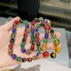 Pulseira Colar Luminosa Mais Vendida para Transmissão ao Vivo Fabricante Atacado Conjunto de Duas Peças Pulseira do Mesmo Estilo de Celebridade da Internet Joias Femininas
