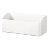 Estante de almacenamiento de pared lateral para refrigerador, colocado detrás de la puerta de entrada, para guardar film transparente y suministros de cocina; caja de almacenamiento magnética de pared