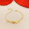 Pulseira de Cintura Pequena Estilo Chinês Paz e Alegria Design de Nicho Feminino Joia Pulseira Exquisita de Luxo Leve Atacado