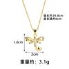 Novo Colar Dourado de Areia Vietnamita Banhado a Ouro 18K, Estilo Europeu e Americano, Brincos de Libélula Cravejados com Diamantes, Joias de Nicho Duradouras