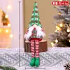 Decorações de Natal Mais Vendidas Transfronteiriças Bonecos de Mesa de Natal Enfeites Homem Velho Sem Rosto de Pernas Longas Boneco Boneco de Neve