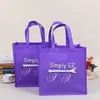 Sacolas de Compras Personalizadas de Alta Qualidade, Sacolas Portáteis Ecológicas de TNT, Sacolas Promocionais para Supermercado, Sacolas de Presente, Feitas Sob Medida