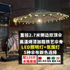 Lâmpada Solar para Pátio Externo Estilo Guarda-Sol para Acampamento com Guarda-Sol Jardim Externo Ar Livre Café de Chá com Leite Varanda