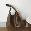 Bolsa Tote Relaxada Estilo Coreano para Axila Feminina 2026 Outono Nova Bolsa de Ombro Única Retro Grande Capacidade Bolsa Saco para o Dia a Dia