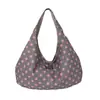 Bolsa de Tela Retro a Cuadros para Mujer, Lunares, Gama Alta, Sencilla, Versátil, Bolso de Mano para Llevar Bajo el Brazo, Bolso de Hombro a Cuadros, Bolso Cruzado