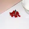 Fabricante Festival da Primavera Balde da Fortuna Prosperidade Arranjo de Flor de Azevinho Fruta Flor Vermelha Fruta Adereços Decoração Fruta Vermelha Decorativa Frutas Vermelhas Frutas Berries Cola Macia Modelagem
