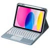 Adequado para iPad 11ª Geração Teclado Bluetooth com Teclas Redondas Capa Protetora Teclado com Luz de Fundo de 10,2 polegadas e Cobertura para Mouse