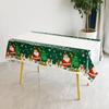 Amazon Transfronteiriça Toalha de Mesa de Natal Descartável para Restaurante Retangular de PE Desenho do Papai Noel