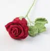 Flores Artificiales de Lana Hechas a Mano Terminadas Flores Artificiales Rosa Francesa Flores Inmortales Decoración del Hogar Ramo de Boda Arreglo Floral