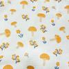 Tela de gasa de doble capa de algodón puro para manta de siesta de bebé, tela de Corea del Sur con bordado de toalla y manta floral
