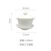 Fabricantes de origem tigela de porcelana branca tigela de três tampas doméstica jogo de chá kung fu tigela de chá de cerâmica única grande, média e pequena ponto