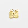 Pingente de Fortuna Dourado Areia Eletrogalvanizado Antigo Esmalte Gotejamento de Óleo Pulseira Colar Pingente Acessórios de Joalheria DIY Atacado