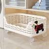Cesto de Roupas Sujas Cesto de Armazenamento para Roupas Sujas Cesto de Lavanderia Organizador com Rodas para Banheiro Debaixo do Armário do Banheiro Cesto de Roupas Sujas Doméstico