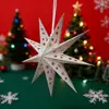 Directamente del Fabricante, Nuevos Artículos de Decoración Navideña: Estrellas Huecas de Siete Puntas, Decoración Festiva, Adornos Colgantes de Estrellas Tridimensionales