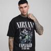 Camiseta Rock Retro Transfronteriza Americana T-all - Camiseta Oversize A Estampado Nirva