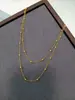 Nenhum temperamento desbotado luz luxo banhado a ouro requintado colar de aço titânio moda versátil moda feminina clavícula cadeia fabricantes